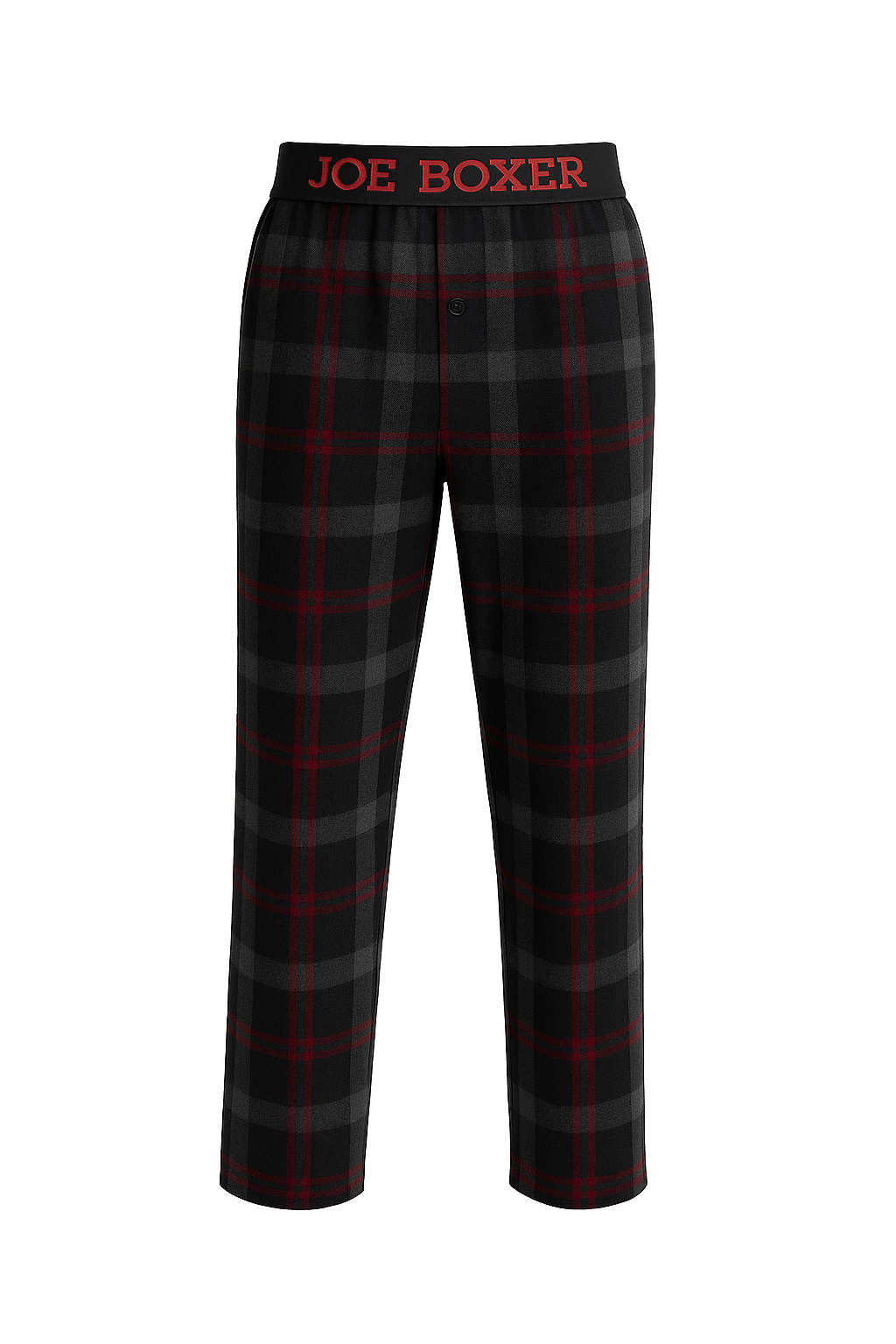Flannel náttbuxur - dökkar rauðar – Joe Boxer