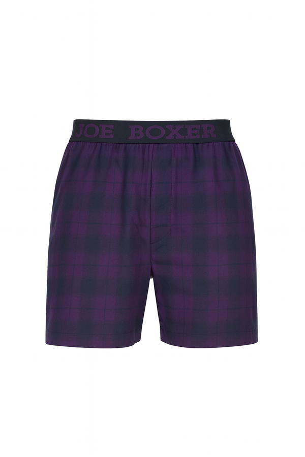 Flannel boxer - fjólublár