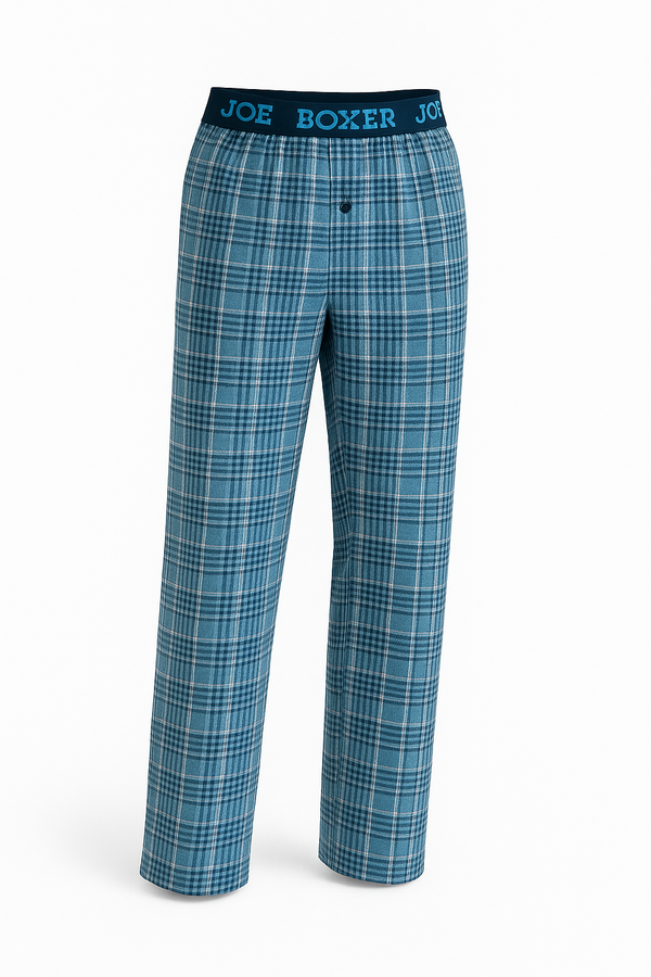 Flannel náttbuxur - bláar