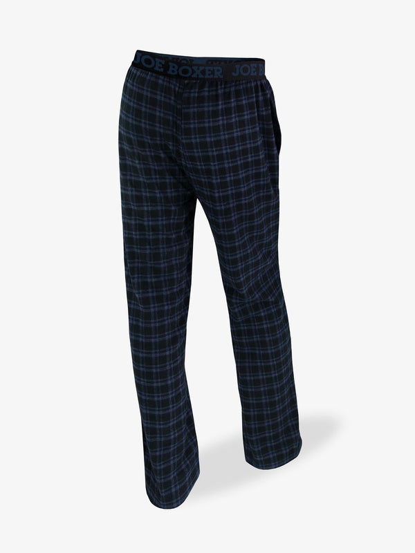 Flannel náttbuxur 'Black Check'