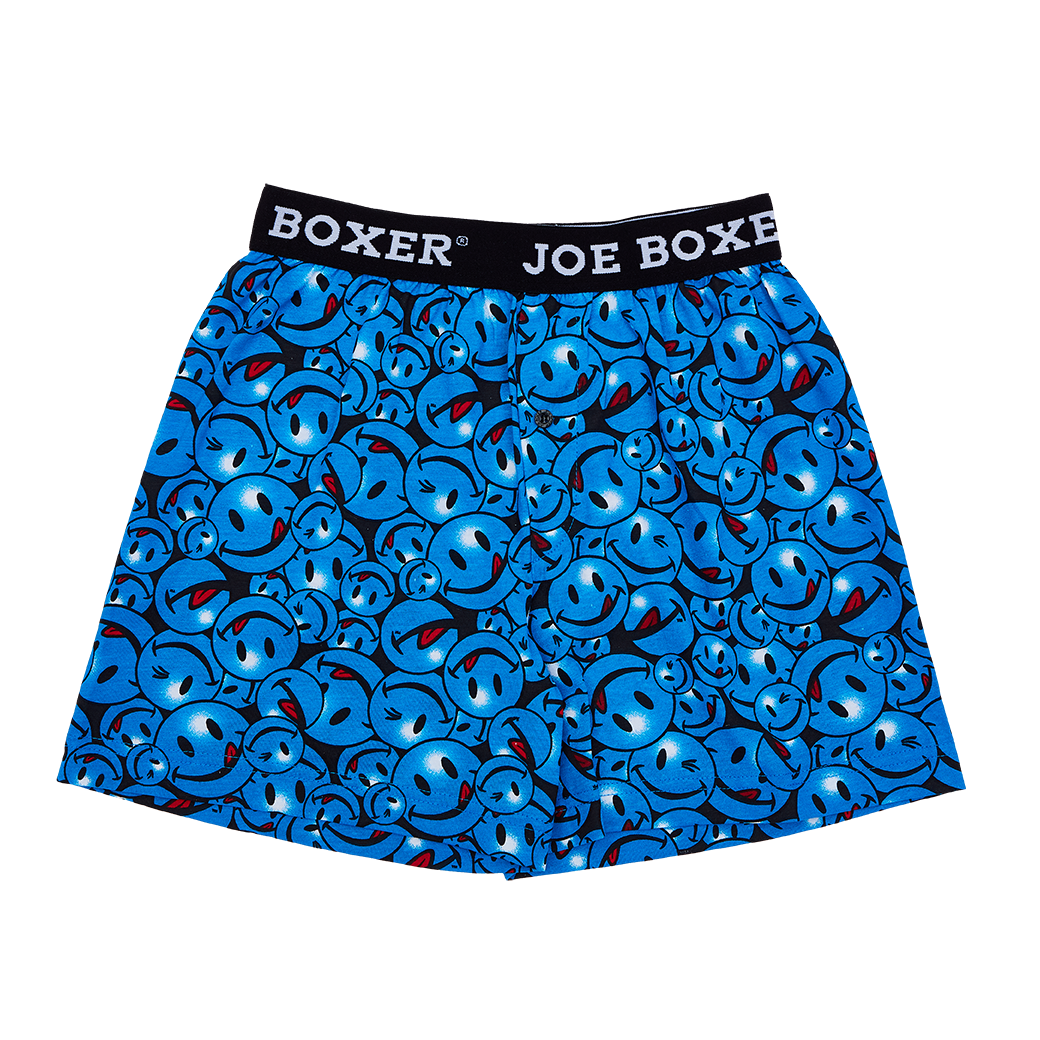 Turkisblár 'Smiley' boxer Joe Boxer